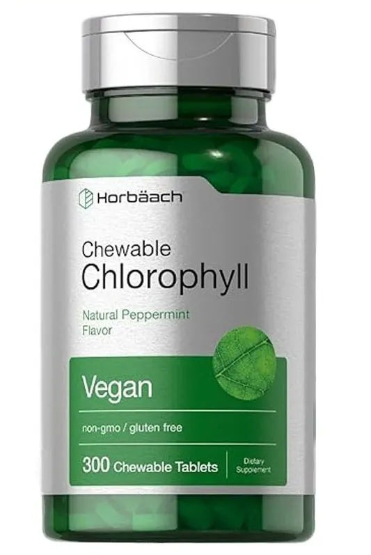 Chewables Chlorophyll - Natural Peppermint Flavor - 300 Chewables Tablets